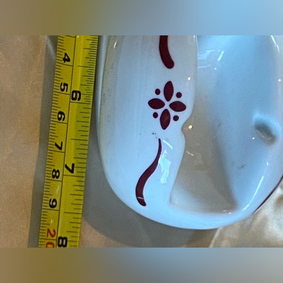 🍒 Vintage Longaberger Traditions Red House Prill Stamp Tape Dispenser #9586 - Picture 8 of 9